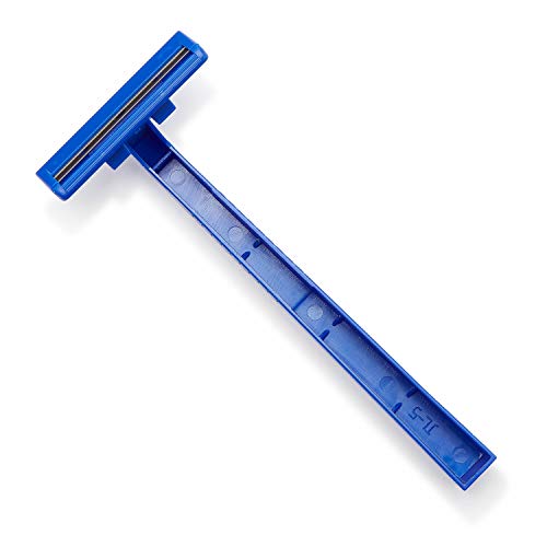 Medline Disposable Facial Razors with Twin Blades, Blue, Case of 500