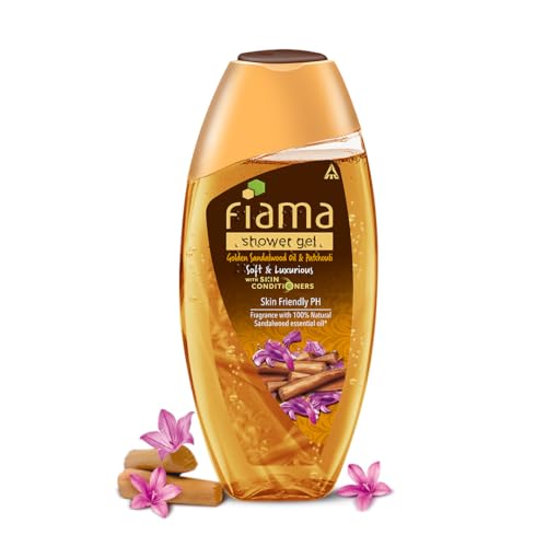 Fiama Body Wash, Golden Sandalwood Oil & Patchouli, 250 ml (8.5 fl?oz) ? Shower Gel for Men & Women