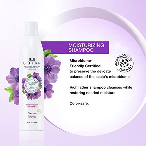 Biotera Moisturizing Shampoo | Hydrates & Moisturizes Dry, Medium, Fine Hair | Microbiome Friendly | Vegan & Animal Test Free | Paraben Free | Color-Safe