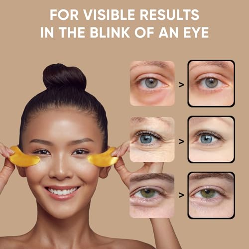 Celor Under Eye Patches for Puffy Eyes and Dark Circles - Eye Masks with Amino Acids & Collagen, Eye Care for Wrinkles - Birthday Gift for Women - Skincare Self Care - USA Tested (60 Pairs)
