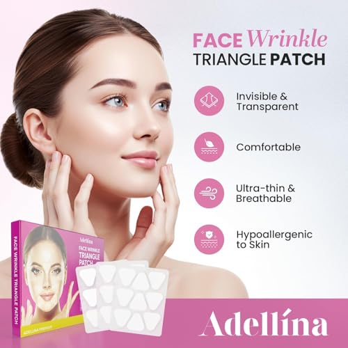 New Anti Facial Wrinkle Patches: Anti Wrinkle Patches Overnight - Smile Line Pathces - Facial Wrinkle Patche for Forehead, Smile Line, Under Eyes (1 Count (Pack of 144))