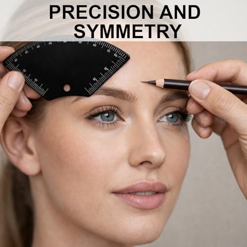 3 Pieces Eyebrow Ruler, Brow Mapping Tool, for Precise Eyebrow Shaping and Mapping