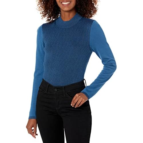Victor Alfaro Collective Rent The Runway Pre-Loved Blue Rib Knit Sweater
