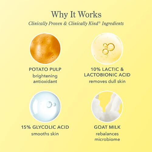 Beekman 1802 Potato Peel - 1.69 fl oz - Fragrance Free - Rapid Resurfacing Milk Facial - At-Home Peel - Visibly Reduces Appearance of Fine Lines & Dark Spots - Good for Sensitive Skin - Cruelty Free