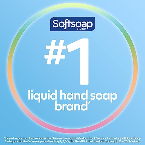 Softsoap Antibacterial Liquid Hand Soap Refill, Refreshing Clean, Moisturizing Hand Soap, 1 Gallon (Pack of 4)