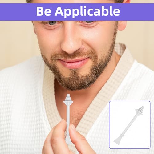 200Pcs Nose Wax Sticks, Plastic Hair Wax Applicators Disposable Nose Waxing Stick Ear Hair Removal for Men Women Nostrils Ears Face Cleaning