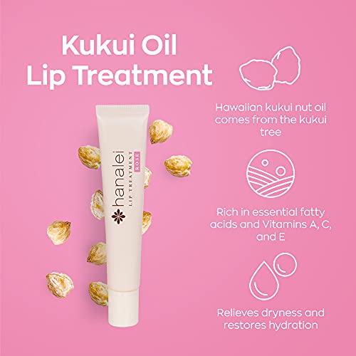 Hanalei Lip Treatment Bundle (Rose and Sand) | Made with Kukui Oil, Shea Butter, Agave, and Grapeseed Oil, Soothe Dry Lips (Cruelty free, Paraben free)
