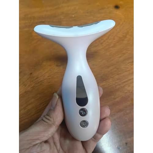 Neck Massager ? Portable Facial/Neck Massager with Constant Temperature Heat Therapy and Vibration Massage. USB Rechargeable, Three Adjustable speeds. Relieves Fatigue and aids in Skincare Absorption