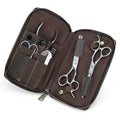 CONTACTS Full Grain Leather Manicure Set Case for Men Hairdressing and Nail Clipper Tool Organizer Travel Grooming Kit Pouch Empty Pouch by Handmade (Case Only)