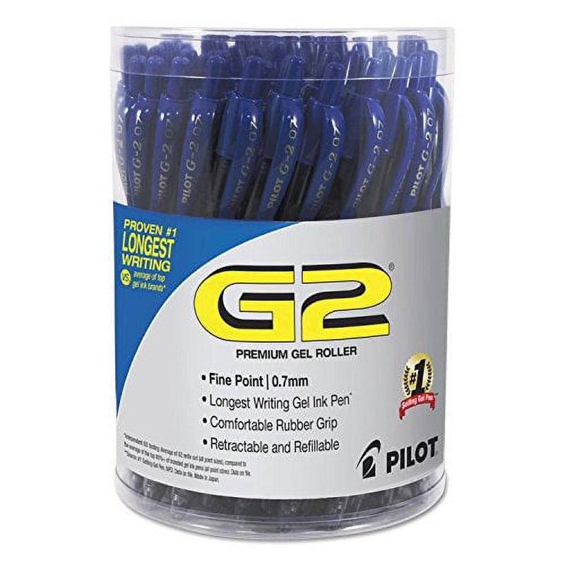 Gel Pen Fine Point 0.7mm Retractable Blue Ink 36 Pack
