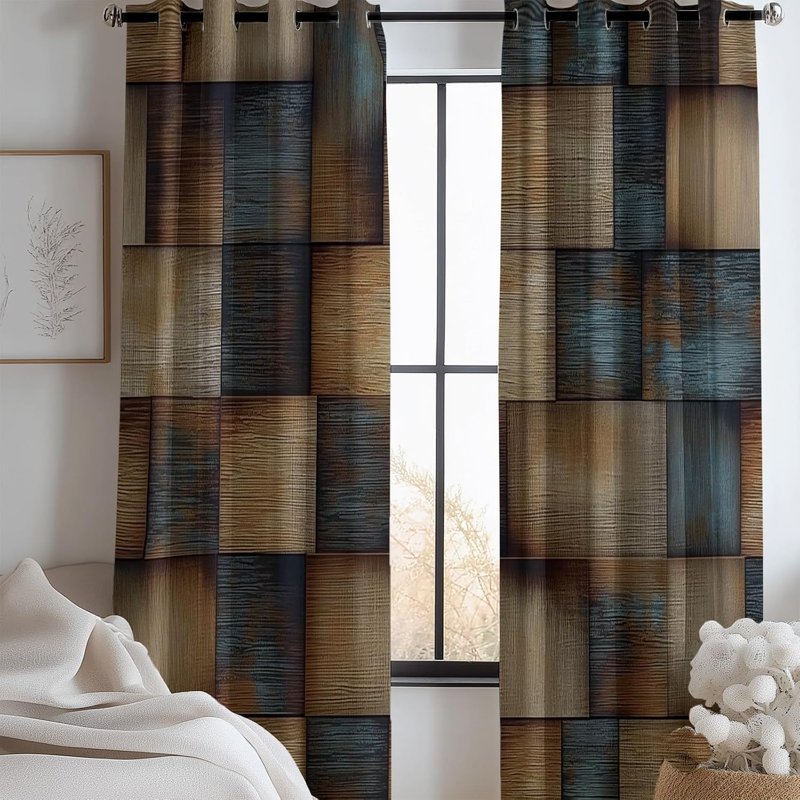 Blackout Thermal Insulated Curtain Panels for Bedroom & Living Room - 2 Pack