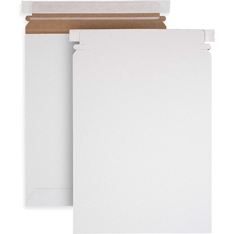 Flat Shipping Envelopes for Mailing - Pack of 15, 9.75 x 12.25 Inches