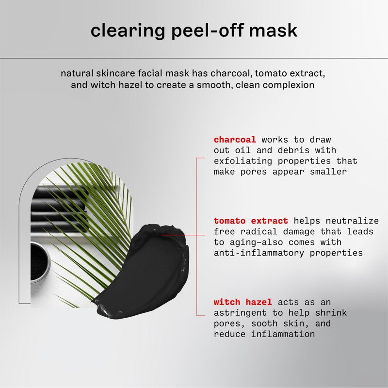 Charcoal & Tomato Peel-Off Facial Mask for Acne - 4 Pack