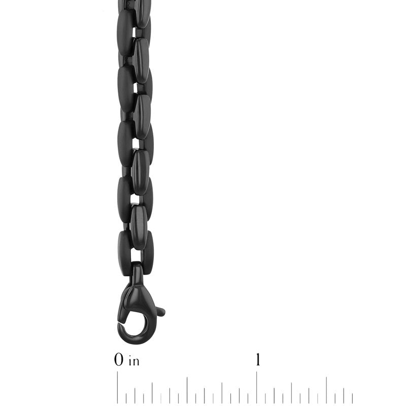 Men's Stainless Steel H-Link Chain Necklace 24 Inch - Modern Jewelry