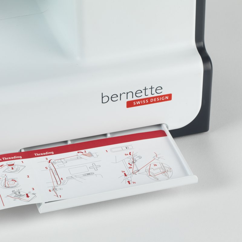 Bernette 33 Sewing Machine with Semi-Automatic Needle Threader - Compact Beginner Model