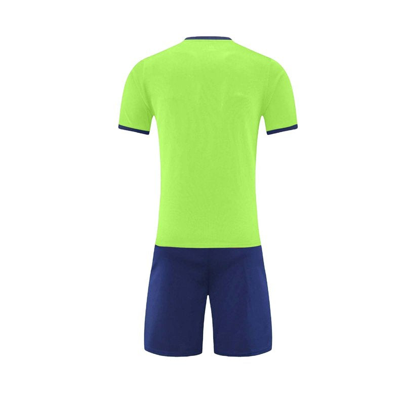 Kids Soccer Jerseys Set - Breathable Athletic Uniforms 5-15 Years, Green-B XS