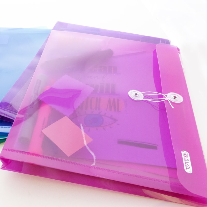 Poly Side-Loading String Envelope Assorted Sizes Waterproof Tear-Resistant Office Supplies