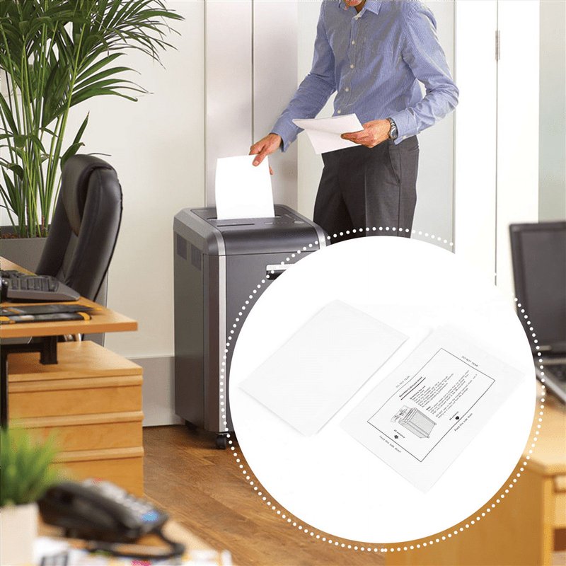 12PCS Shredder Lubricant Sheets for Office Paper Shredders - Easy Lubrication