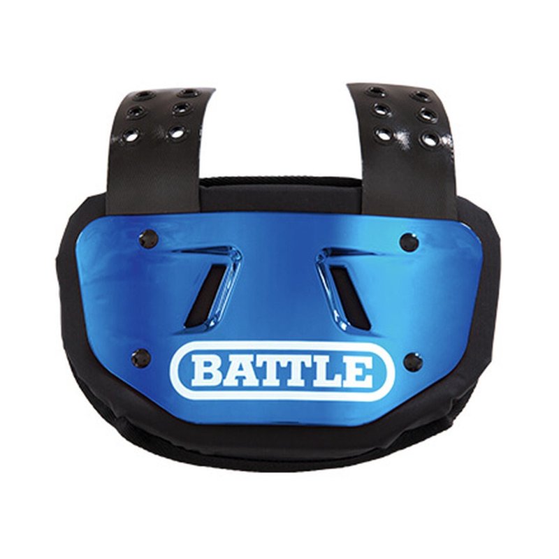 Youth Chrome Protective Football Back Plate - Impact Dispersing, Universal Fit