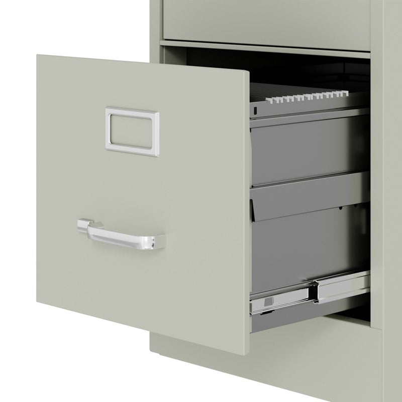 Deep Metal 2-Drawer File Cabinet - Letter Width Vertical Storage