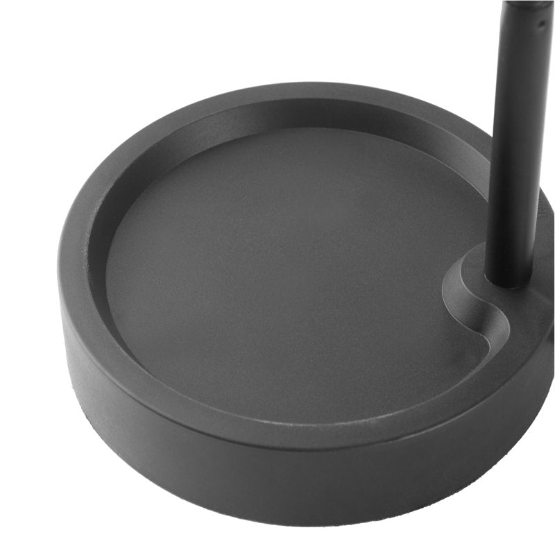 LED Desk Lamp with Catch-All Base & AC Outlet, Adjustable Metal Gooseneck