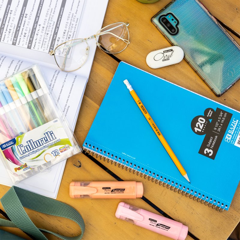 Assorted Spiral Notebooks Set - Multiple Sizes, 120 Sheets per Notebook