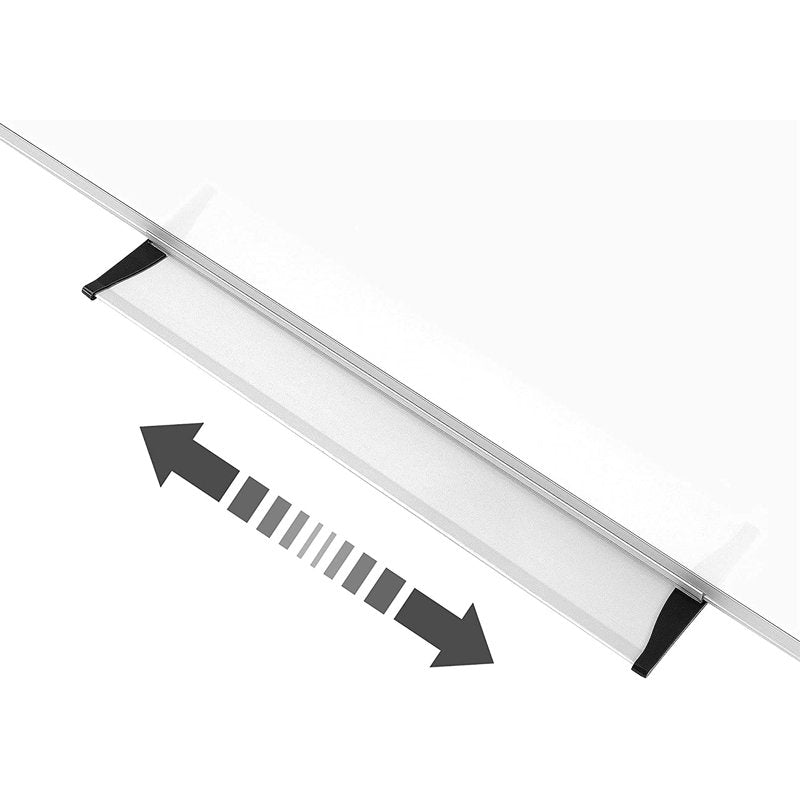 Magnetic Dry Erase Whiteboard Wall Mount 36x24 Inches with Pen Tray - Silver Frame