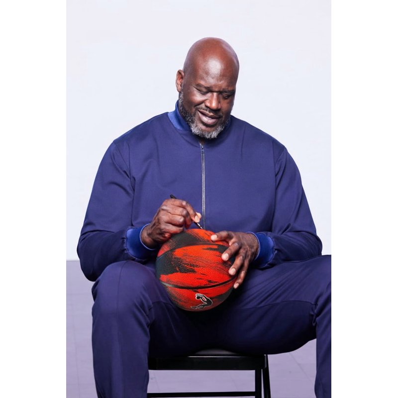 29.5-Inch Rubber Basketball for Kids and Adults - Black and Red