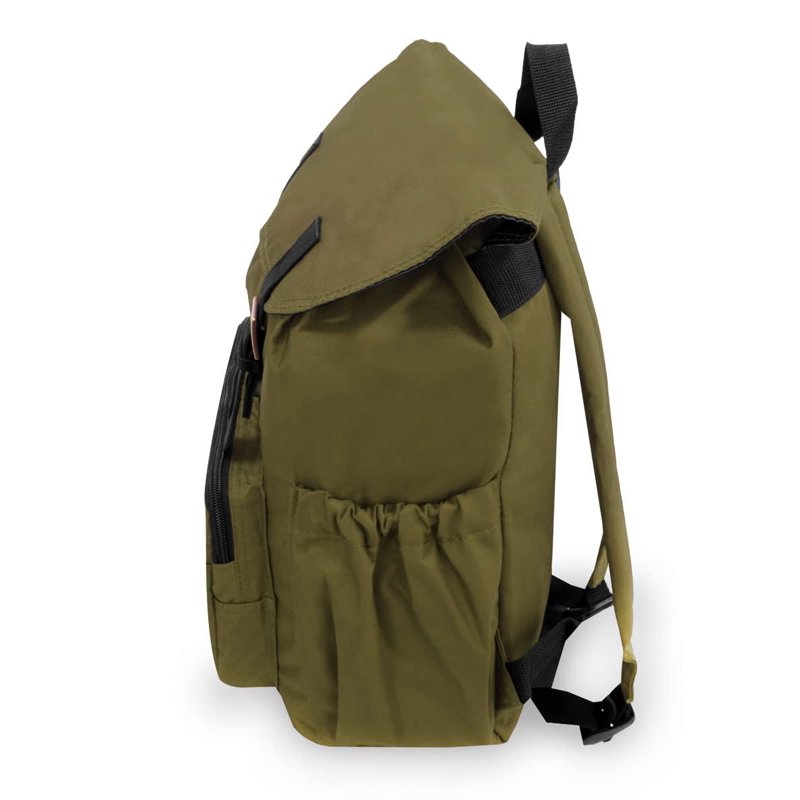 16-Inch Unisex Backpack for School Work Travel Burgundy or Olive