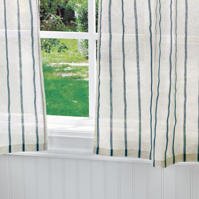 Indoor Window Valance and Tier Set - Light Filtering, Bicoastal Style, 3-Piece