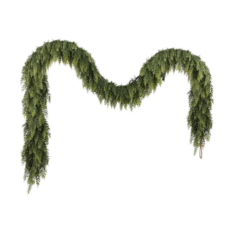 Artificial Christmas Garland for Mantle and Staircase - 5 FT Holiday Decor