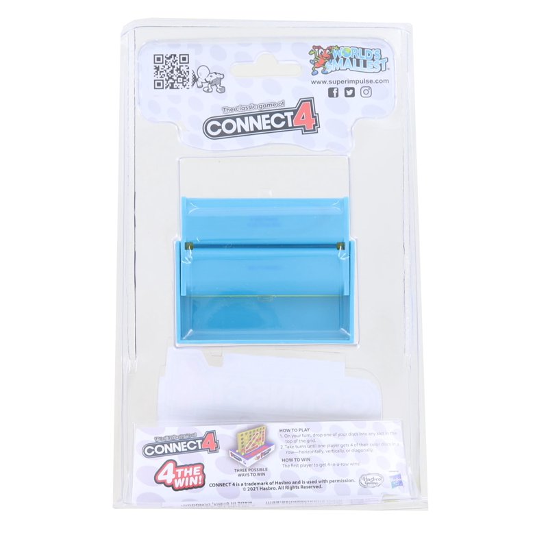 World’s Smallest Connect 4 – Variation: Connect 4 Mini Game with Case, 42 Tokens