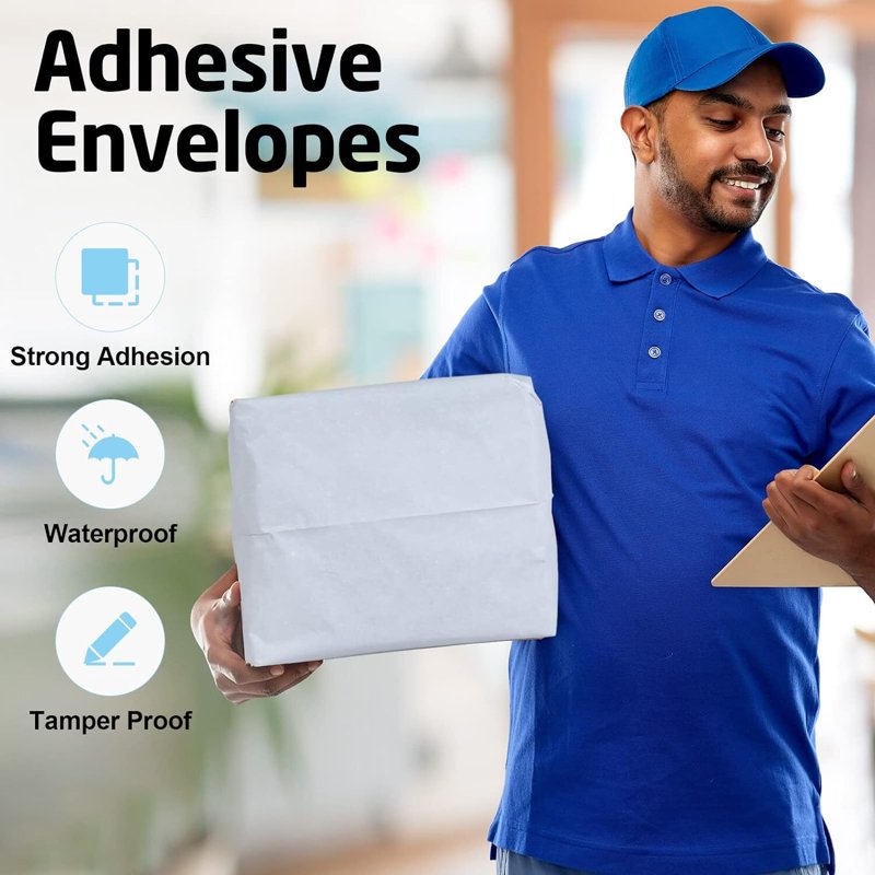 Large Waterproof Poly Mailers 14.5x19 Shipping Bags 100 Pack for Clothing & Small Business