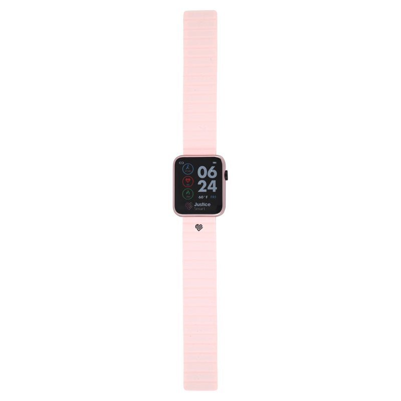 Unisex Child Smart Watch with Blush Metal Magnetic Strap 42mm - Justice iTime