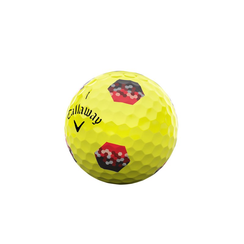 Callaway Chrome Soft 2026 TruTrack Yellow/Red Golf Balls - 12 Pack (Variation: Yellow/Red TruTrack, Single, 2026)