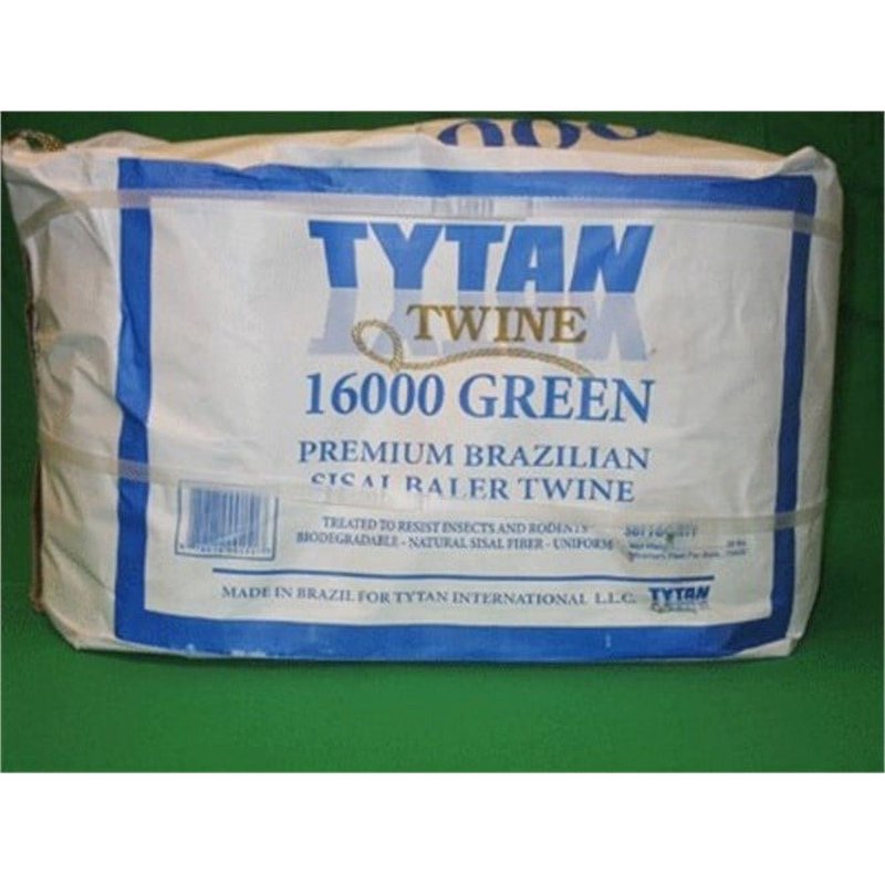 Green Sisal Baler Twine - 16,000 Ft. Two Spools for Agriculture & Farming