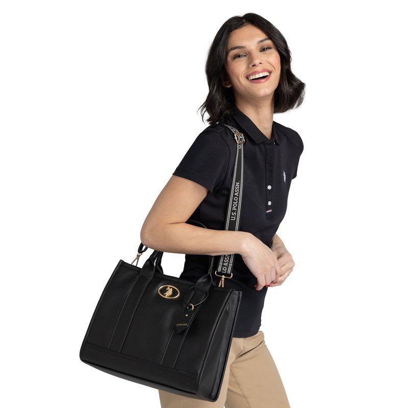Women's Heritage Tote Bag - Black | Elegant Everyday Carryall
