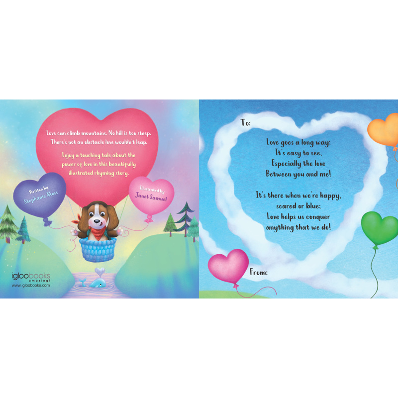 Love Goes A Long Way Storybook Greetings Card with Envelope - Children's Gift Set