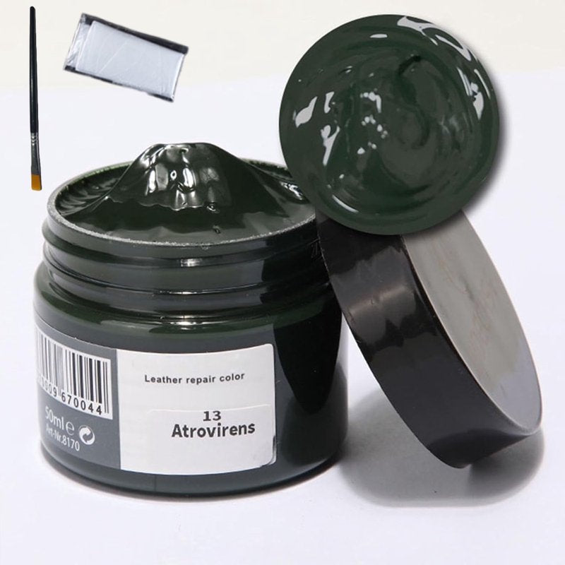 Leather Recoloring Balm - Leather Color Restorer & Repair Polish for Handbags, Couches, Shoes