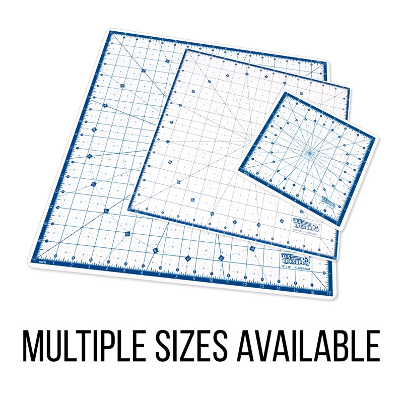 Self-Healing 18x18 Craft Cutting Mat with Rotating Surface - Non-Slip Quilting and Sewing Mat