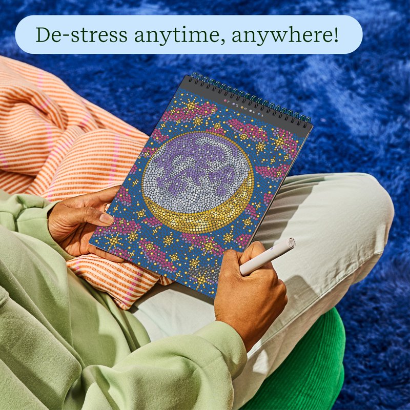 Metallic Galaxy Dot-by-Letter Art Kit | Guided Meditation & Shimmering Scenes
