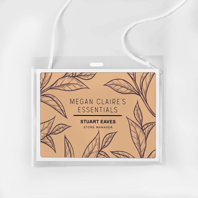 Name Badge Holders with Cords - 3 x 4 Inches, Pack of 100