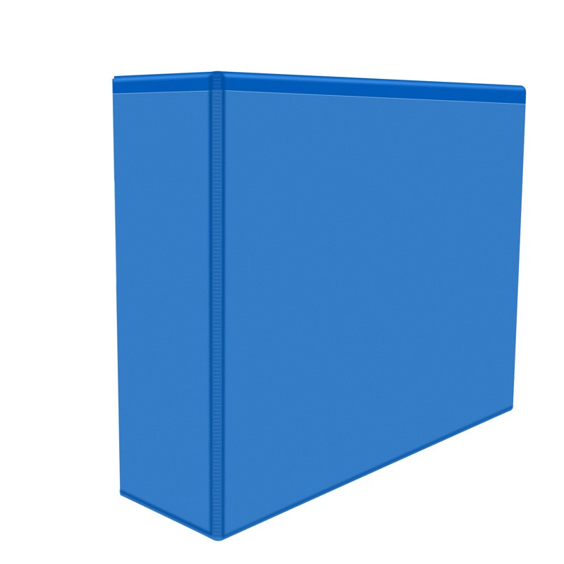 3-Inch Ring View Binders 4-Pack - Durable Plastic Office & School Organization