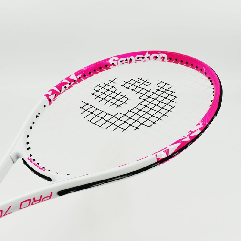 Adult Tennis Racket Set with 2 27-Inch Racquets, Balls, Grips & Dampers