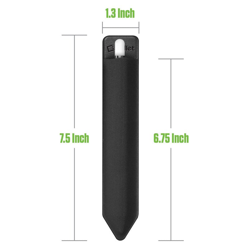 Stylus Pen Holder Sleeve 2-Pack for iPad Pro Air Mini Tablets - Black