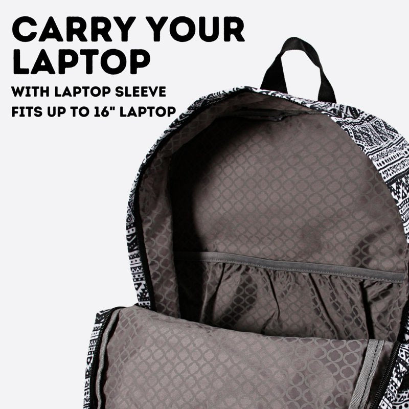 17-Inch School and Travel Backpack for Kids & Adults - Water-Resistant & Ergonomic