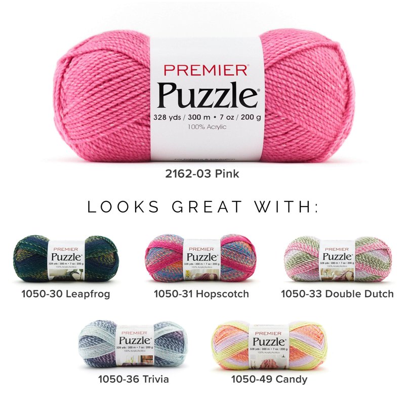 Solid Color Yarn for Crocheting and Knitting - Soft, Safe, 14 Colors