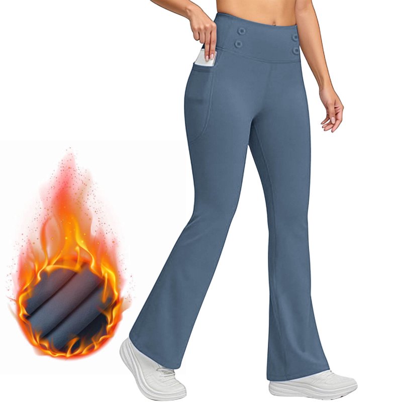 Flare Leggings for Women with Pockets and Tummy Control — Bootcut Yoga Pants