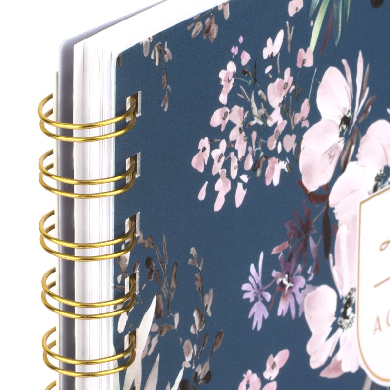 Large 2026 Weekly & Monthly Planner with Floral Cover - 8.5 x 11 Inches