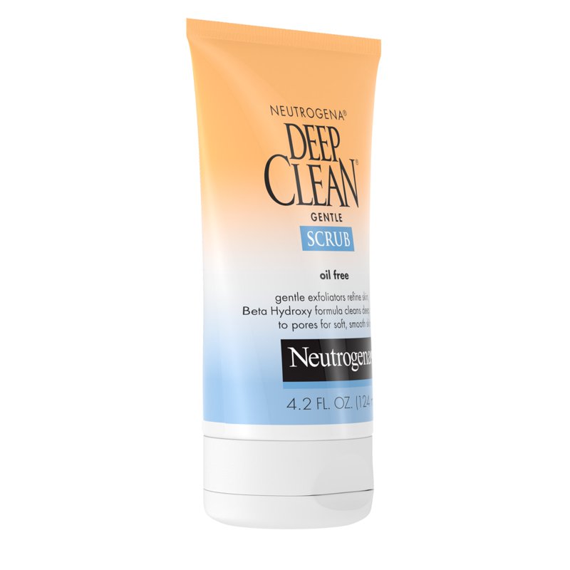 Deep Clean Gentle Facial Scrub - Oil-Free Exfoliating Face Wash for Pores - 4.2 fl oz (3 Pack)